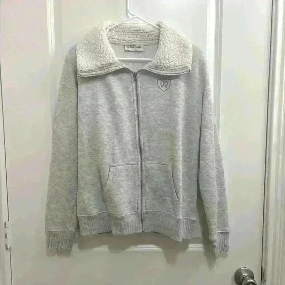 Top of the World Zip up Jacket with Sherpa lined collar size medium - Picture 1 of 5
